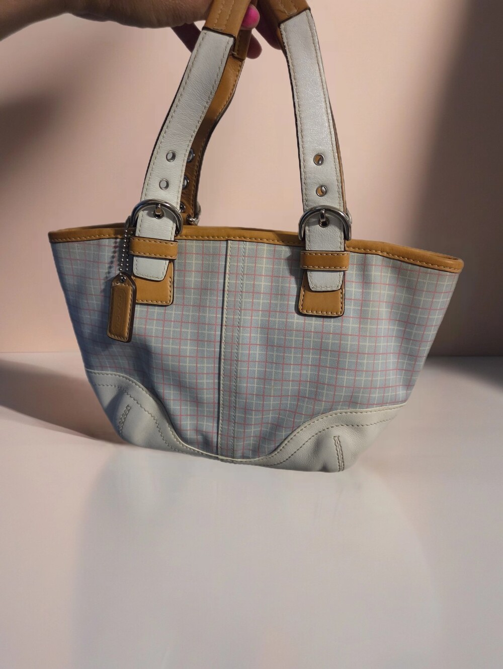 COACH Vintage Soho Tatersall Print. 3 Pieces.